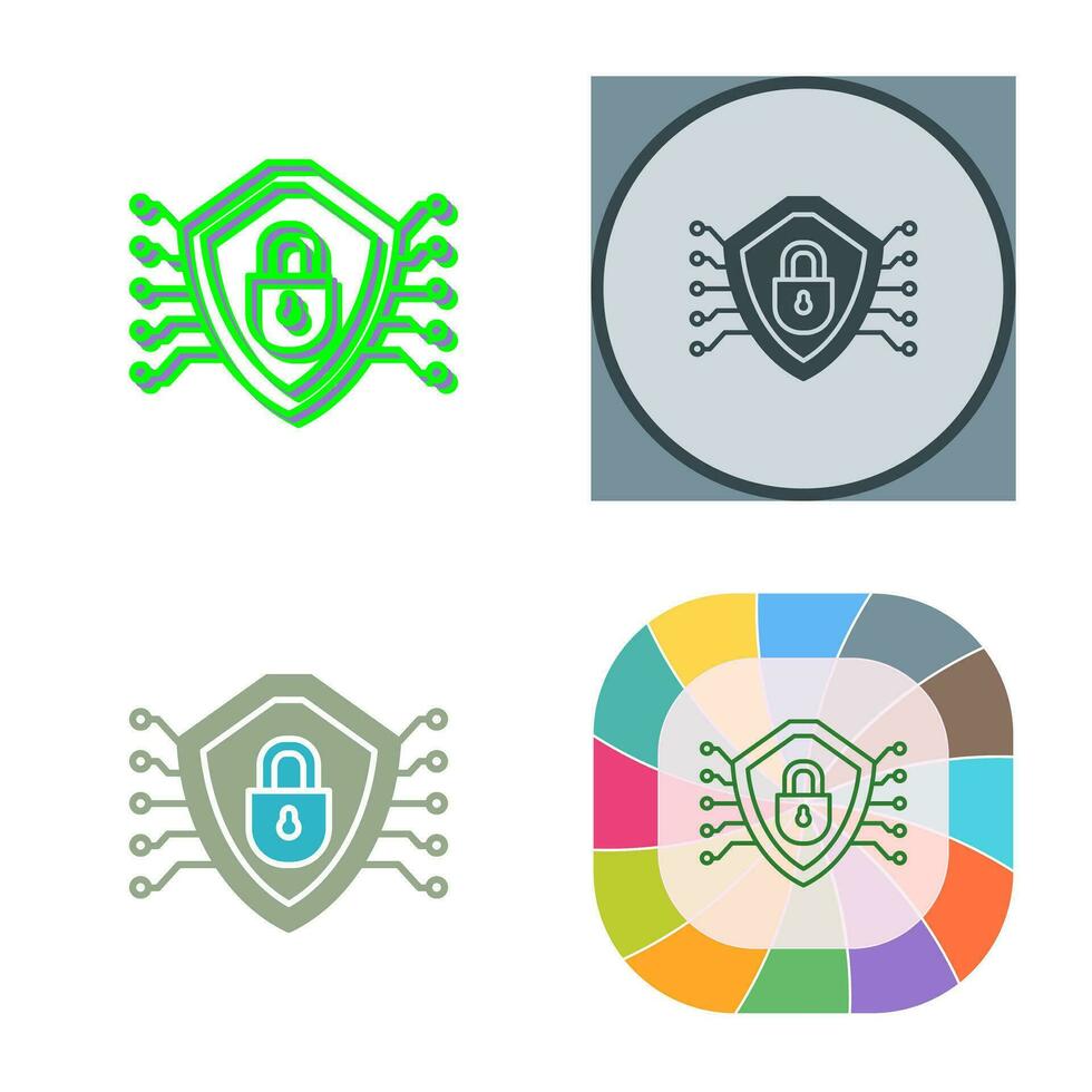 Cyber Security Vector Icon