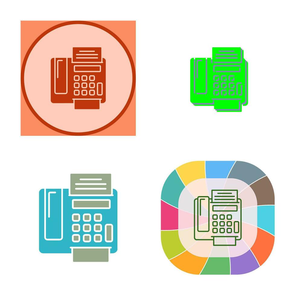 fax Machine Vector Icon