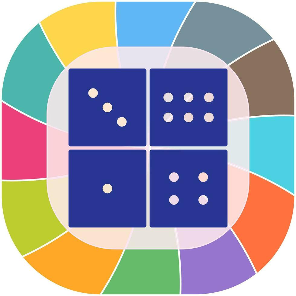 Domino Game Vector Icon