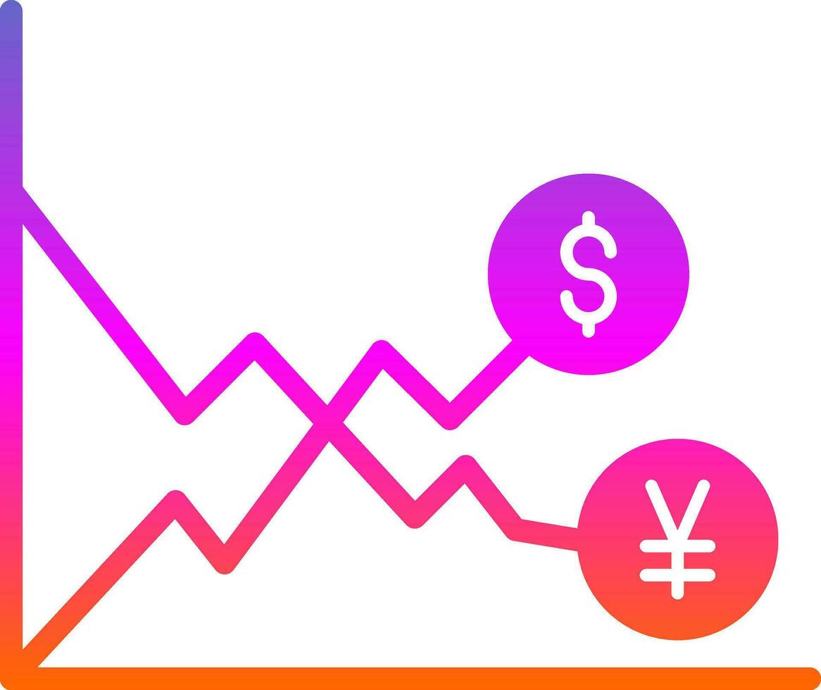 Exchange Rate Volatility Vector Icon Design