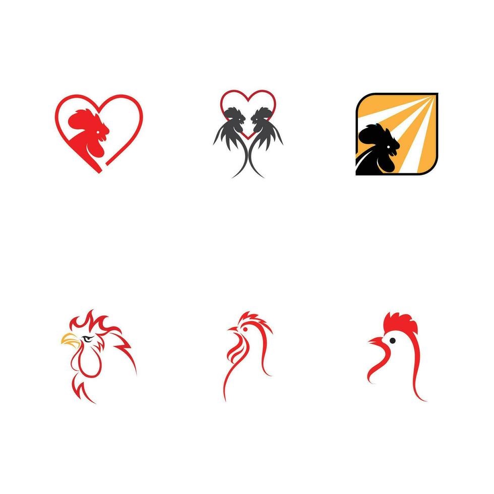 Rooster logo images illustration design vector