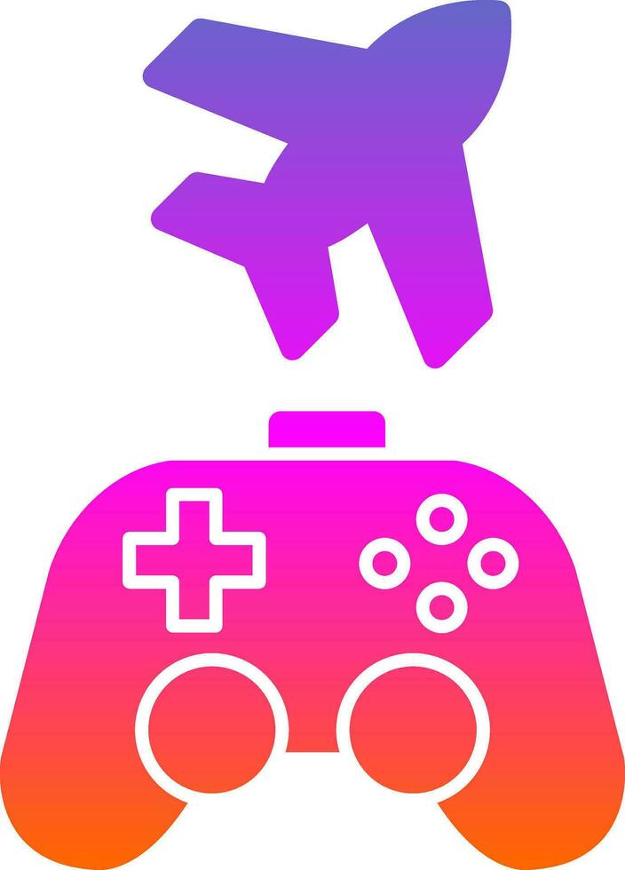 Game plane Vector Icon Design