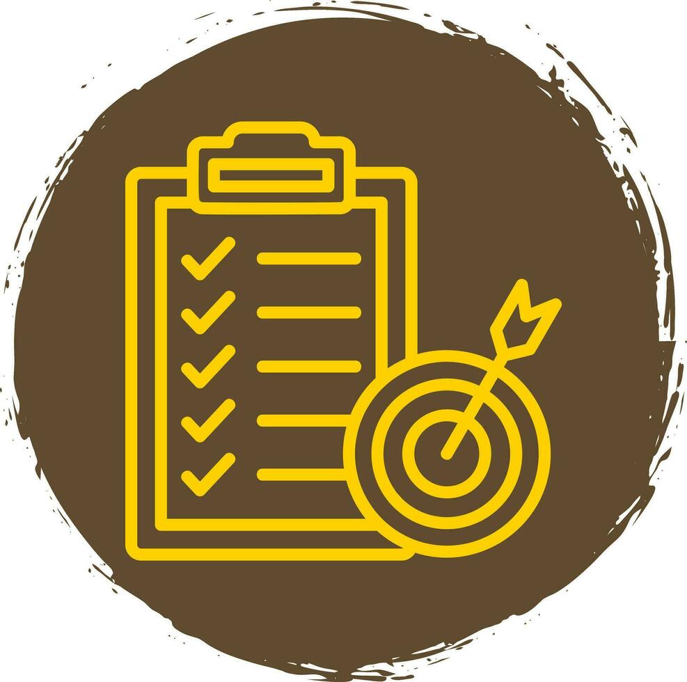 Goal Setting Vector Icon Design