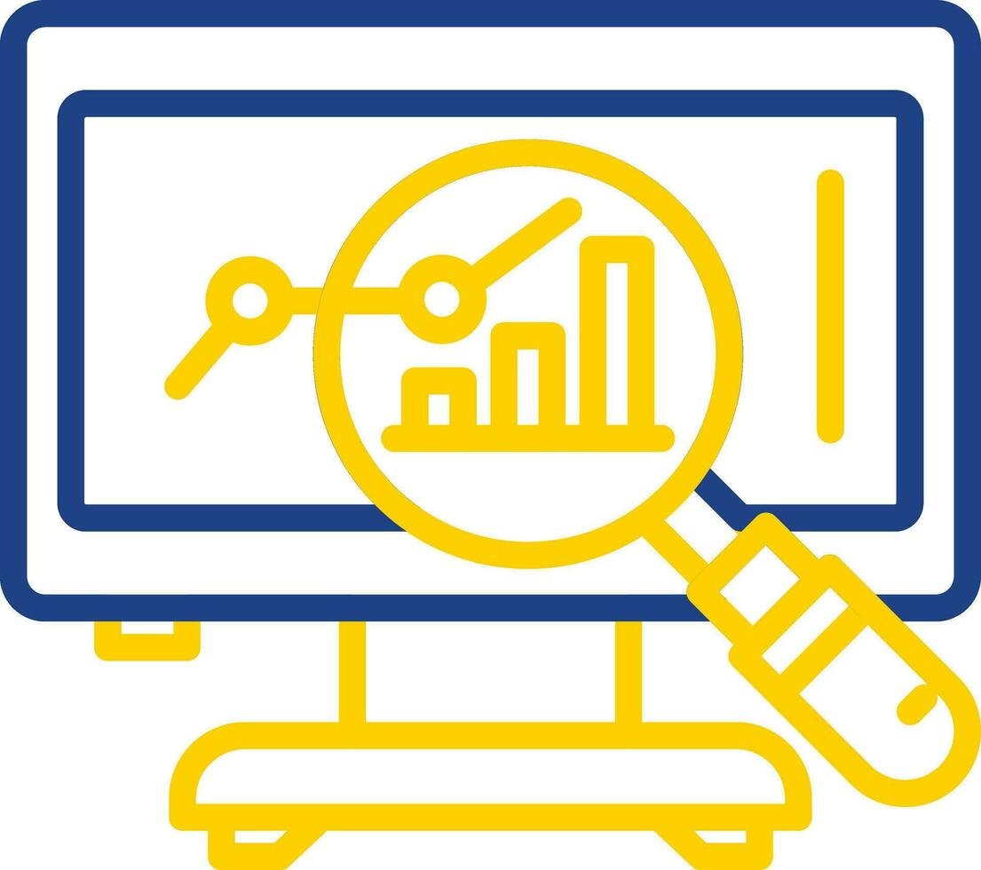 Market Analysis Vector Icon Design
