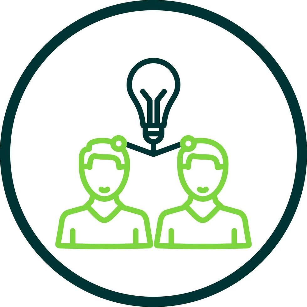 Knowledge Sharing Vector Icon Design