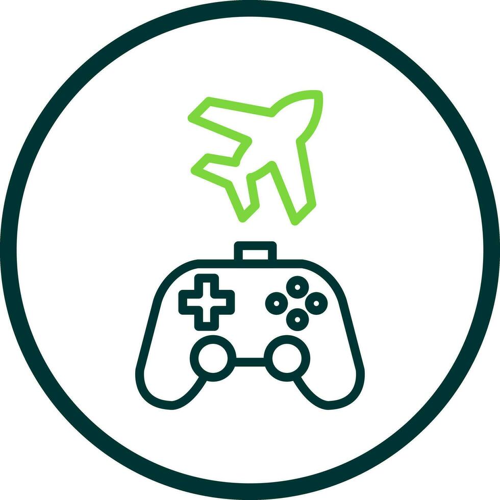 Game plane Vector Icon Design