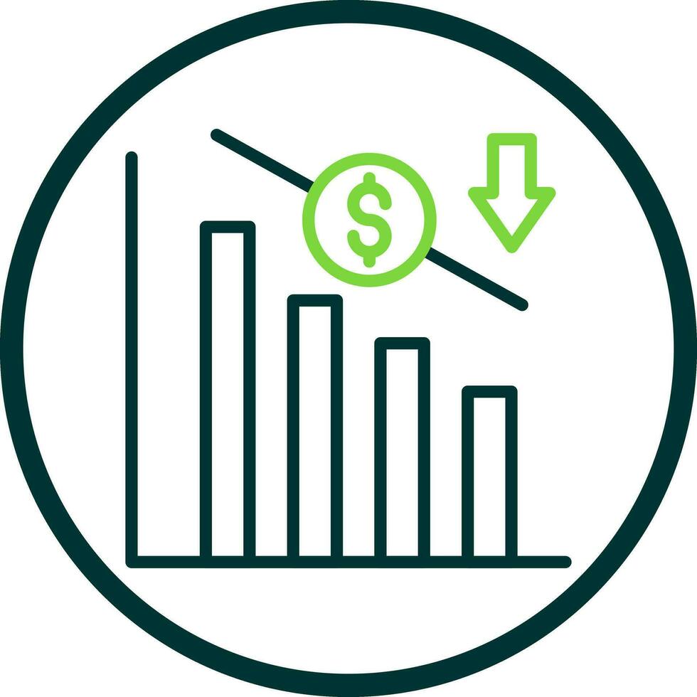 Industry Downturn Vector Icon Design
