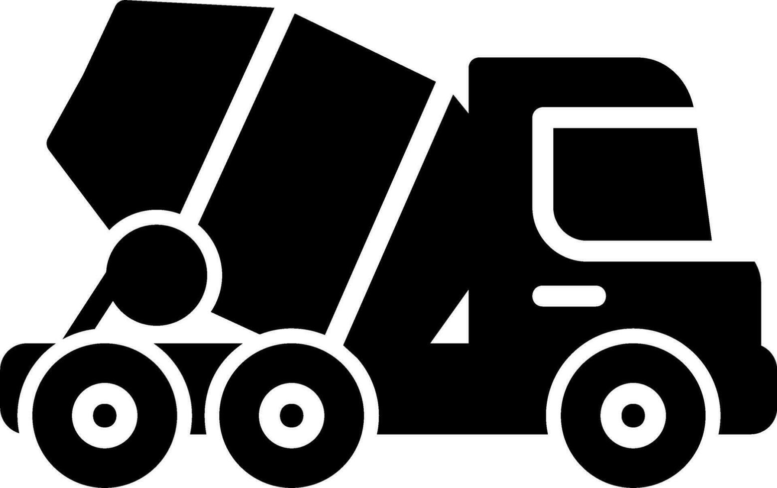 Concrete Mixer Vector Icon