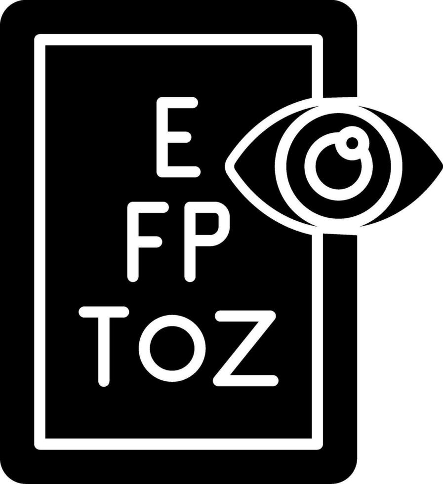 Eye Test Vector Icon