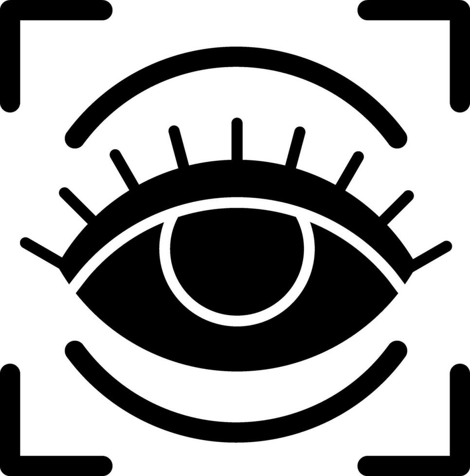 icono de vector de visión