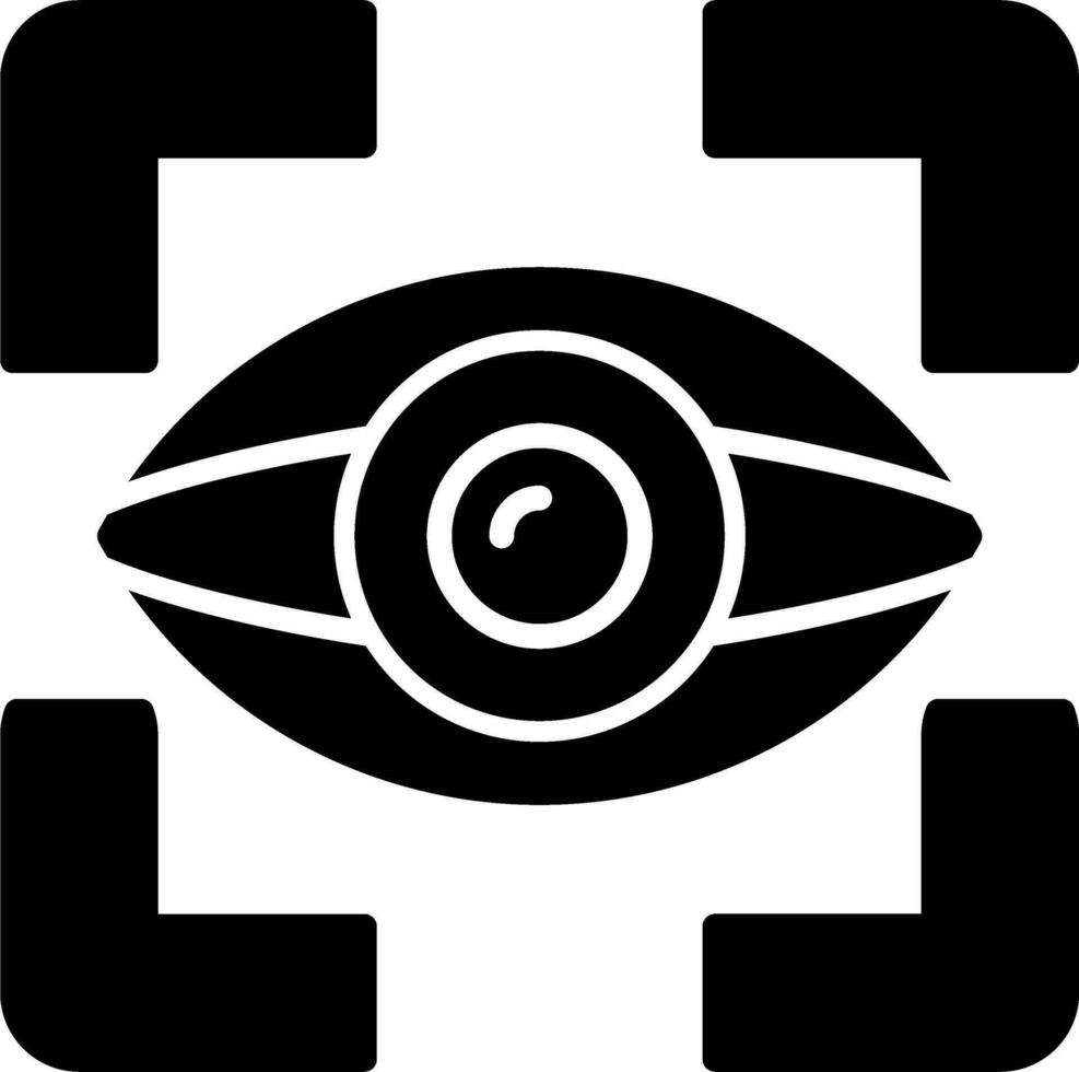 ojo rastreo vector icono