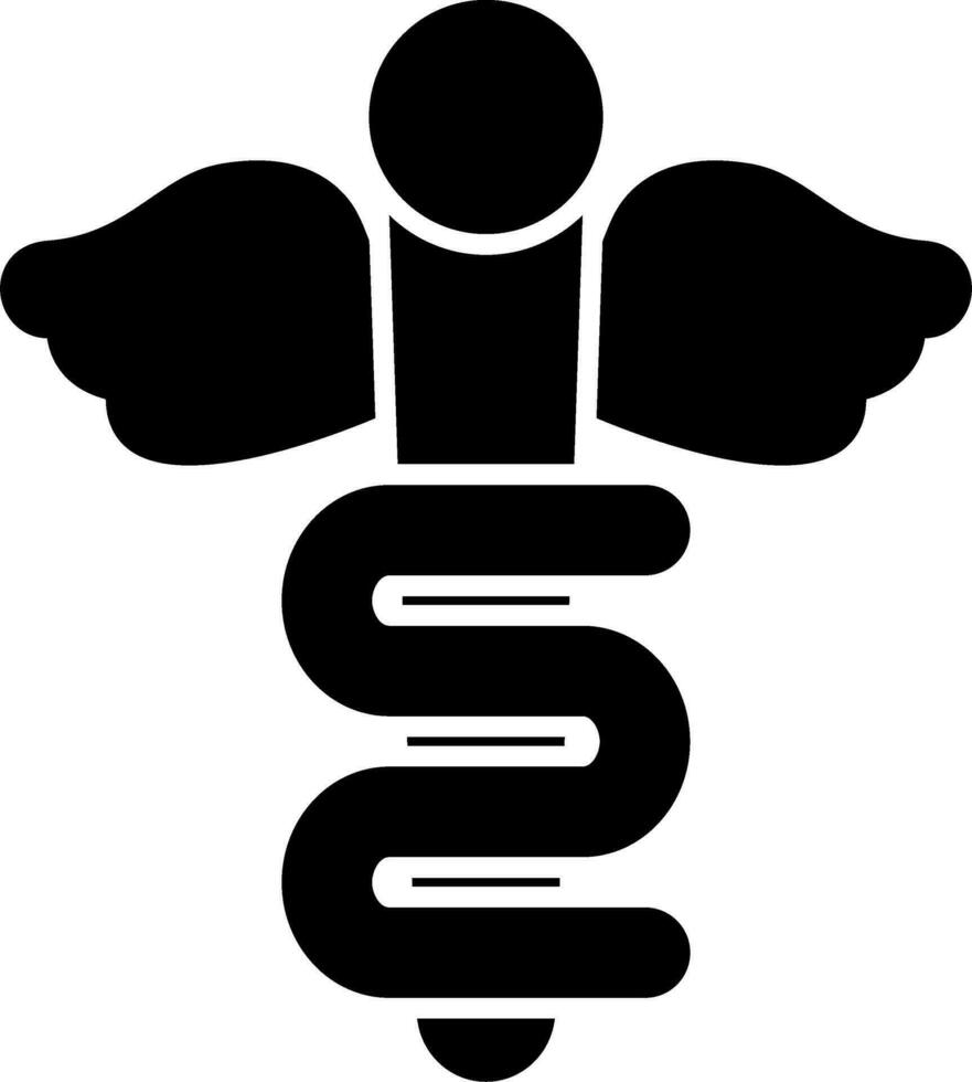 Rod Of Asclepius Vector Icon