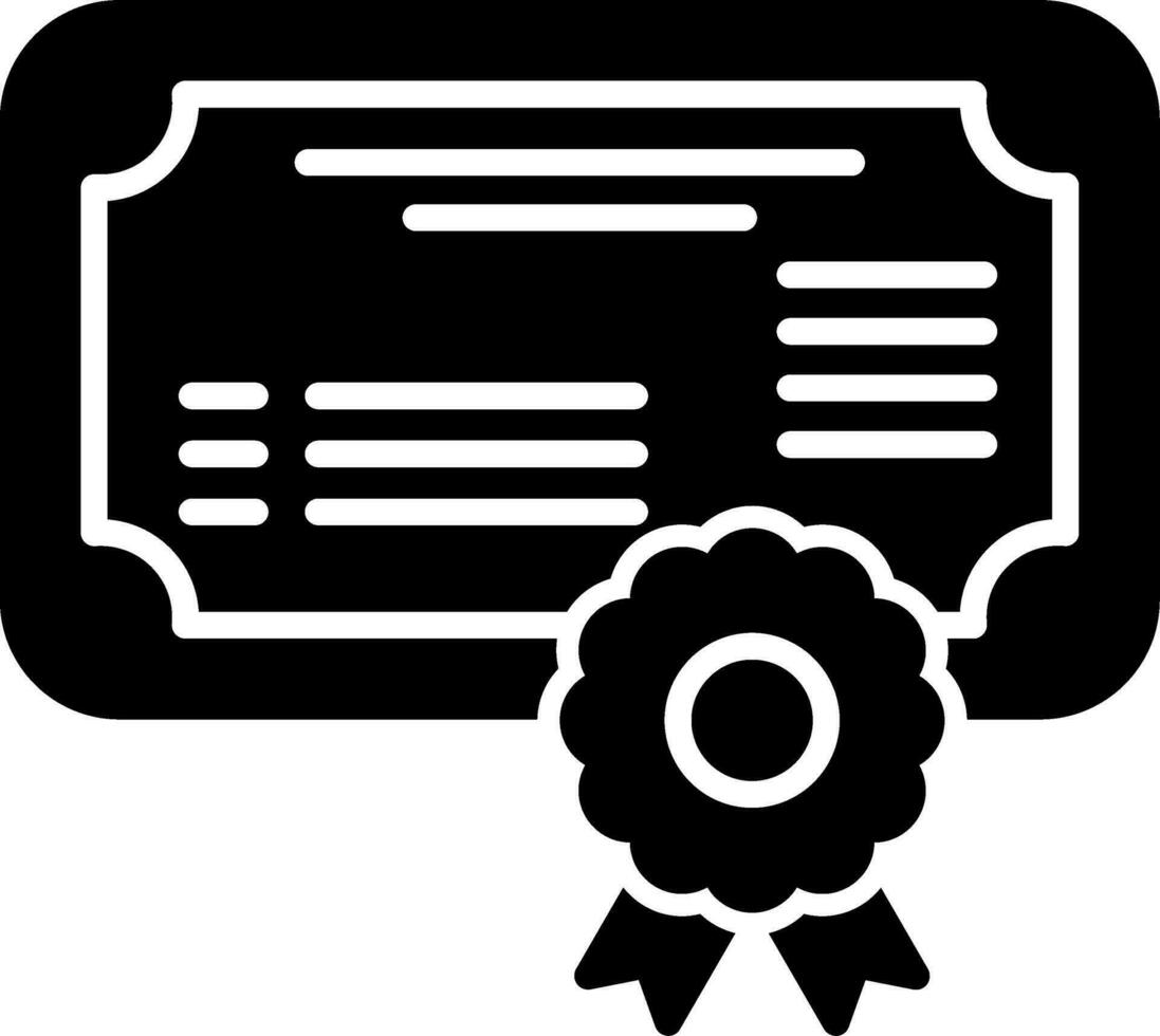 Certificate Vector Icon