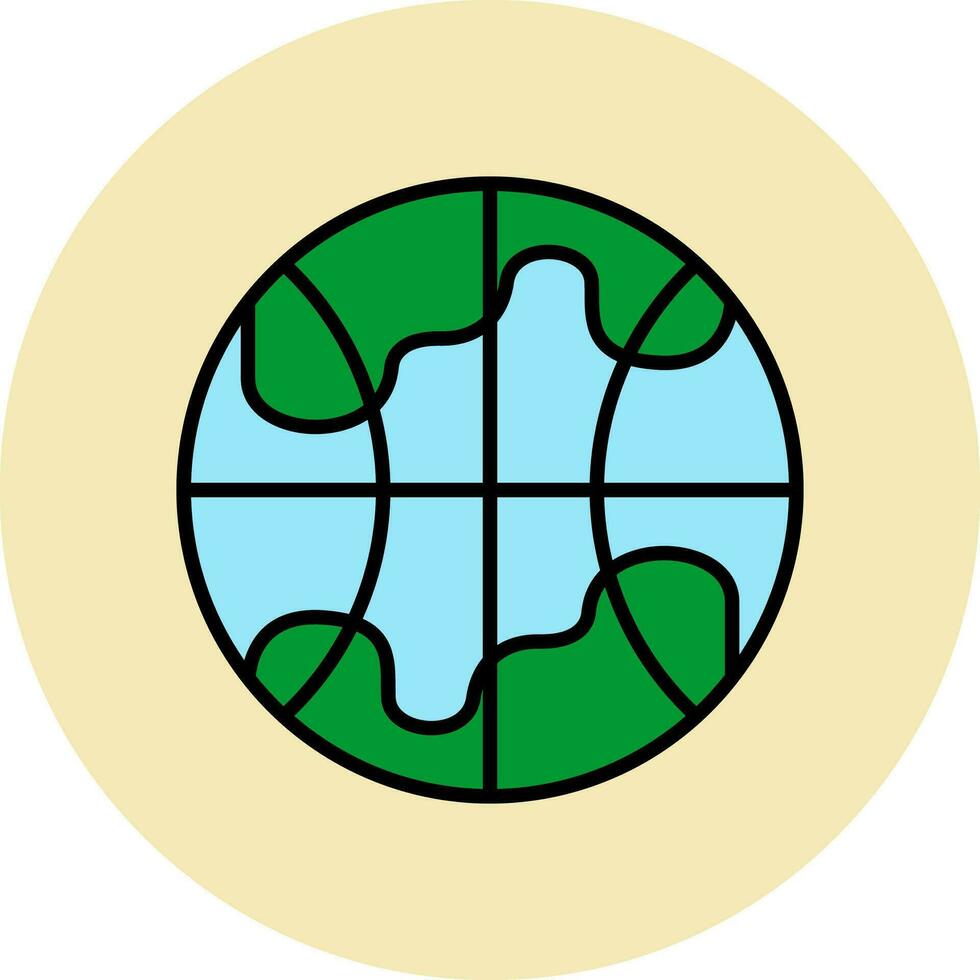 Planet Earth Vector Icon