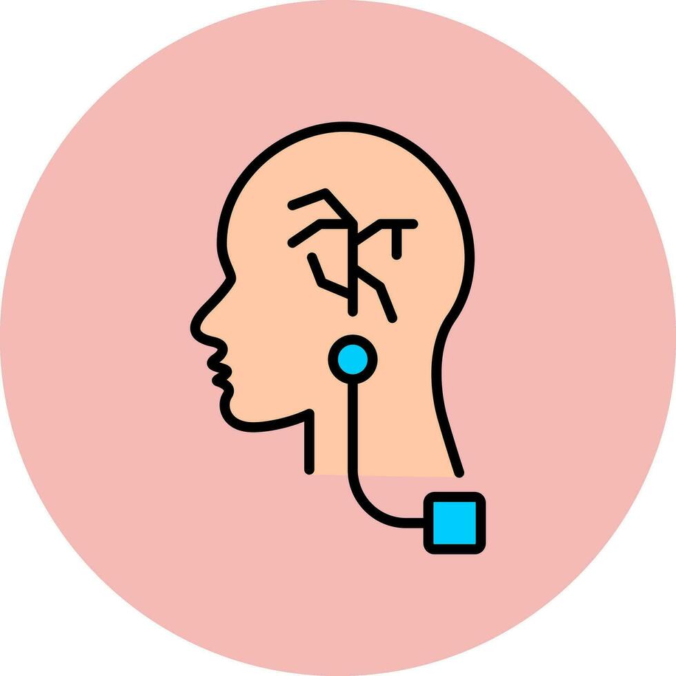 Vagus Nerve Stimulation Vector Icon