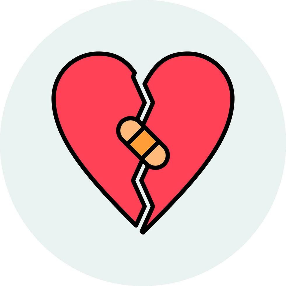 Broken Heart Vector Icon