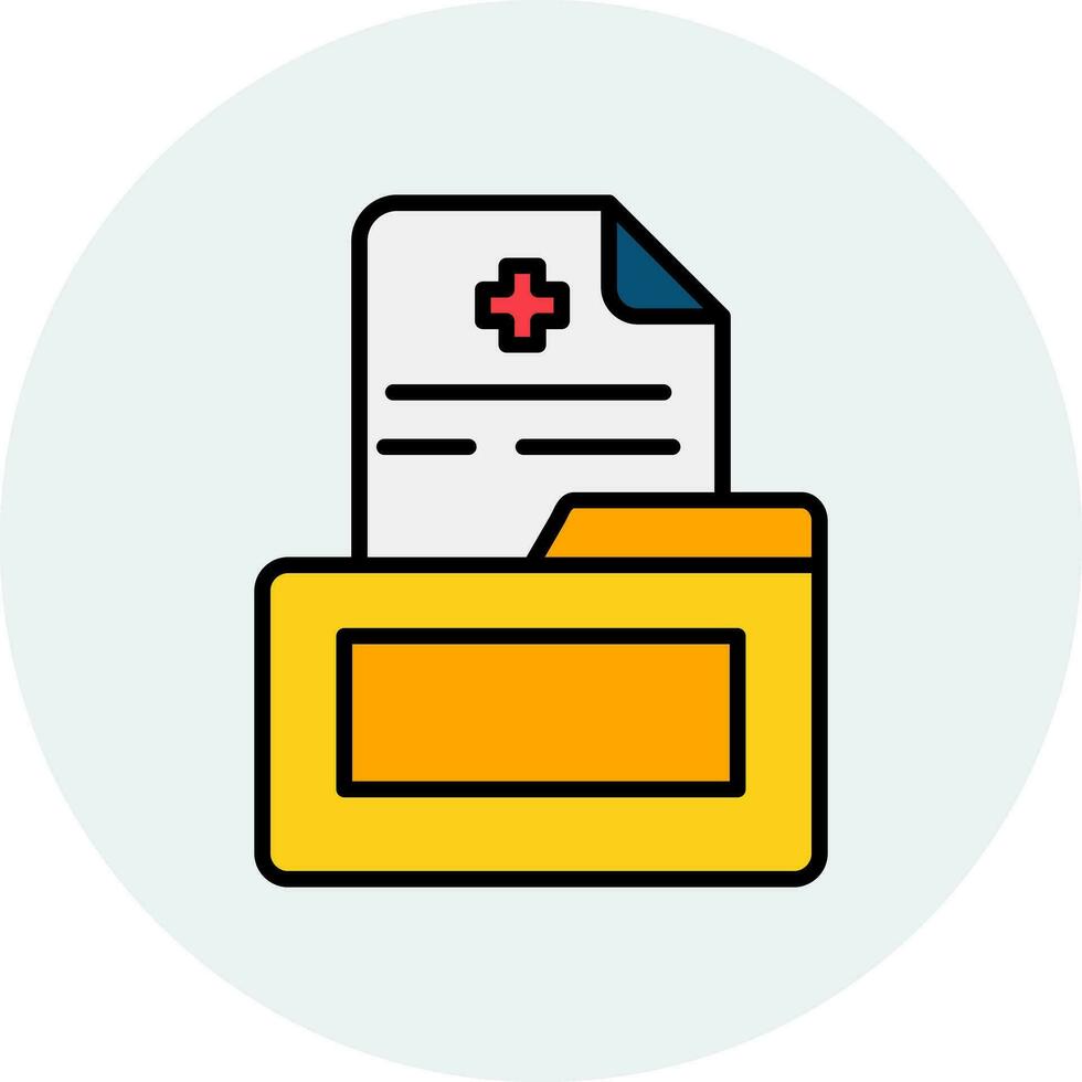 Medical File Vector Icon