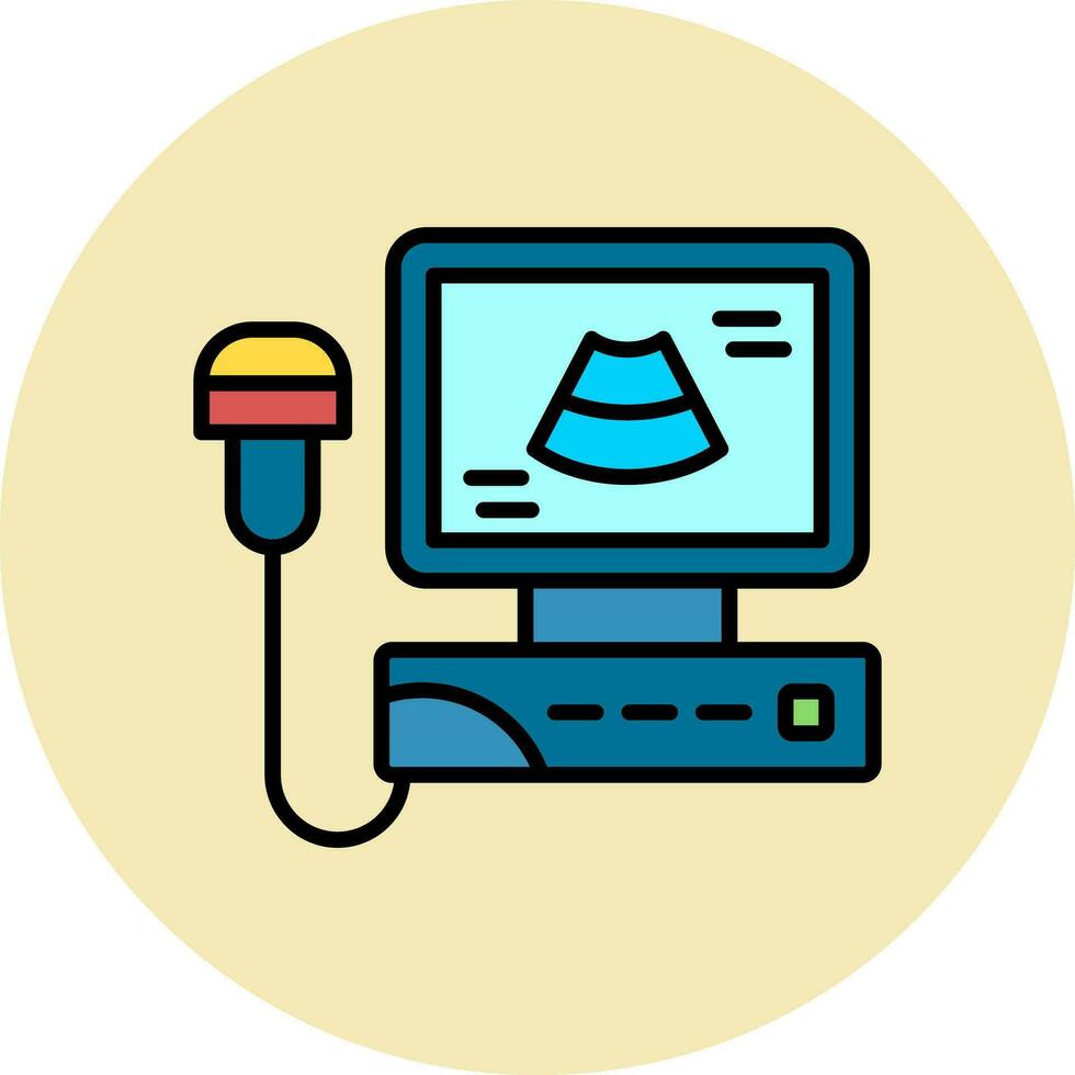 Ultrasonography Vector Icon