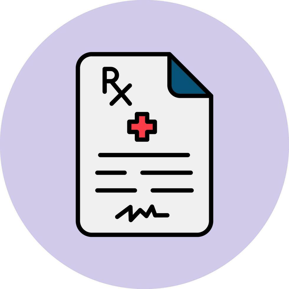 Medical Prescription Vector Icon