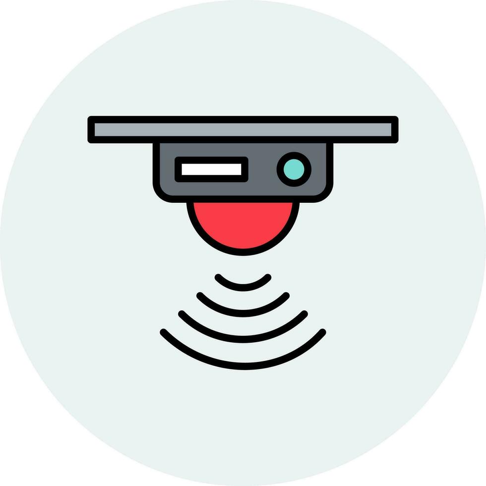 icono de vector de sensor de movimiento