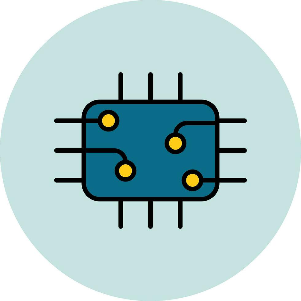 icono de vector de chip