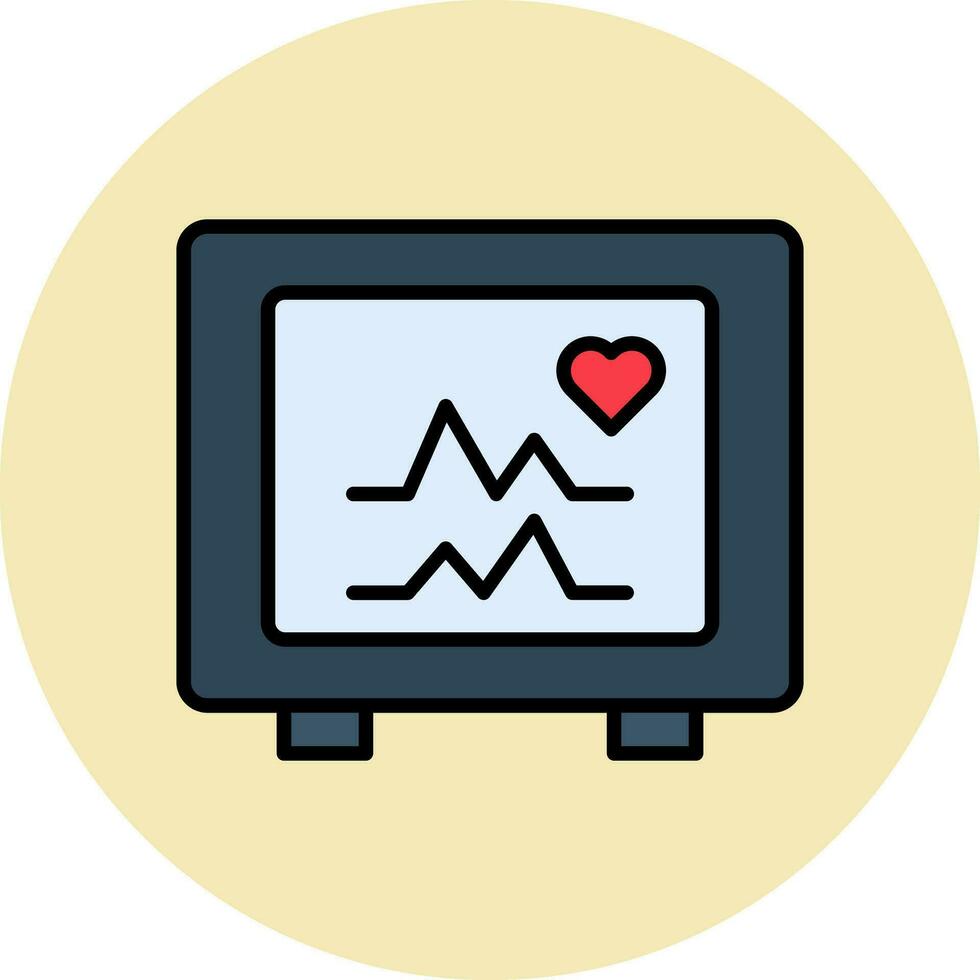 icono de vector de latido del corazón