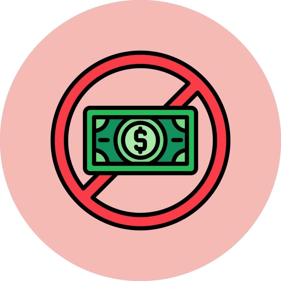 No Money Vector Icon
