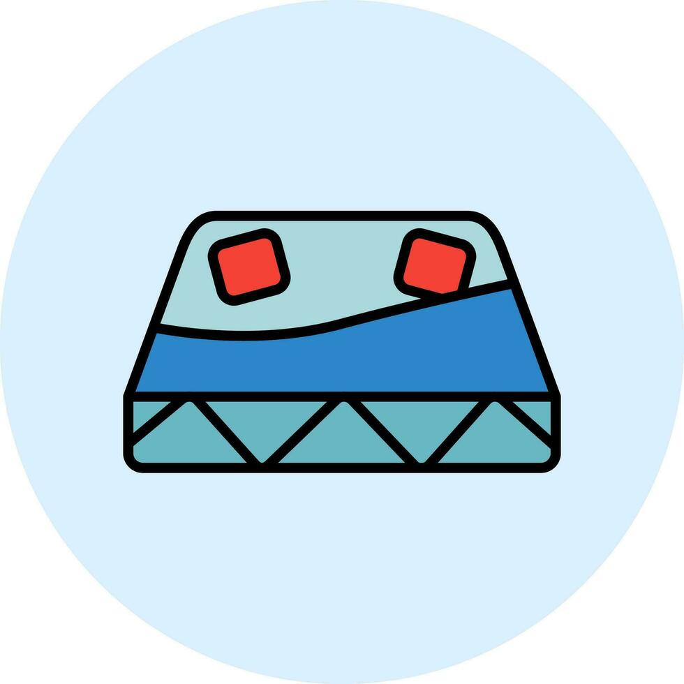 colchón vector icono