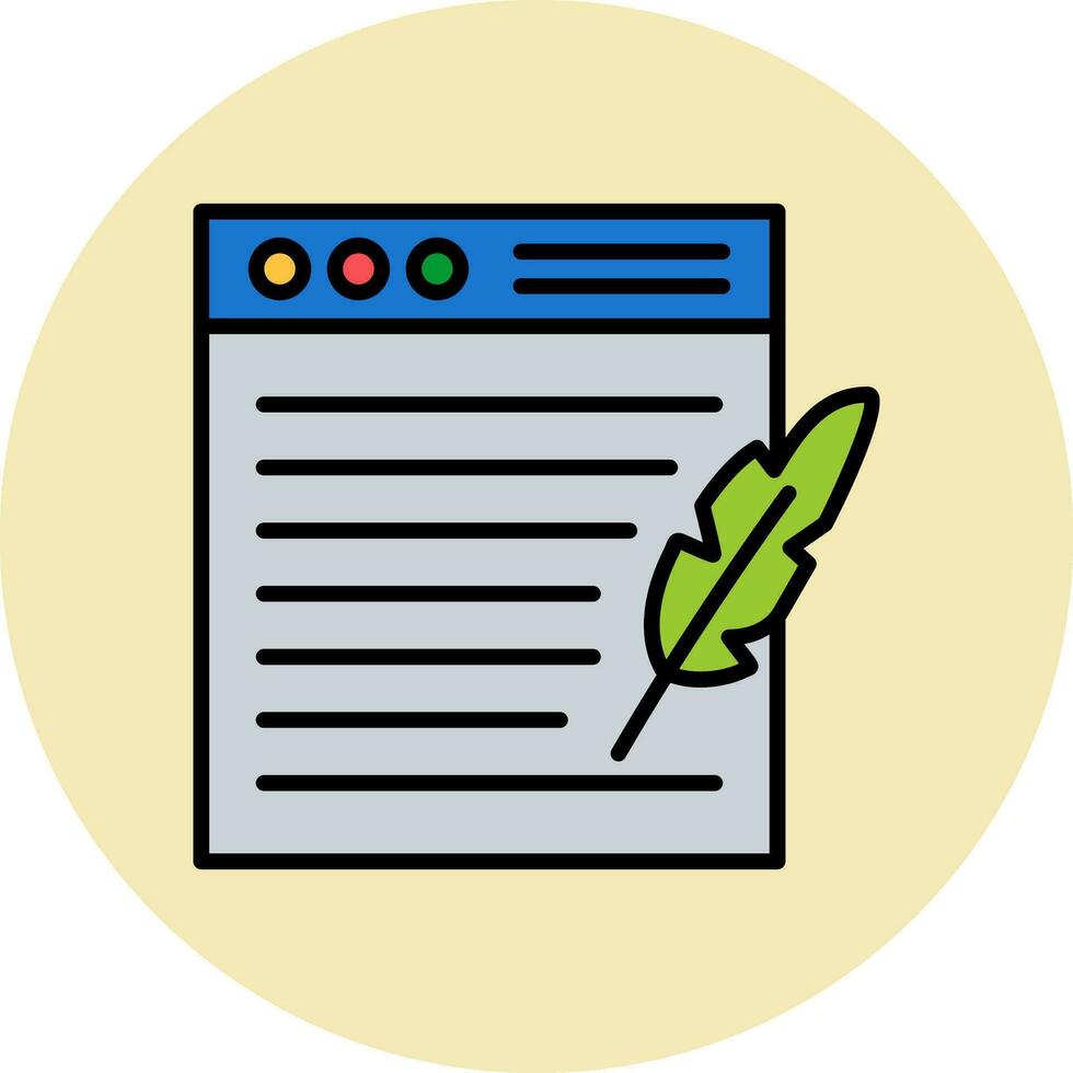 Feather Vector Icon