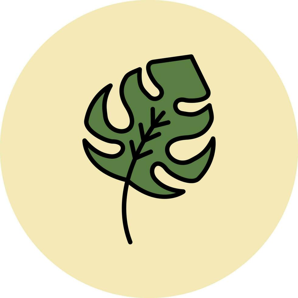 Philodendron Vector Icon