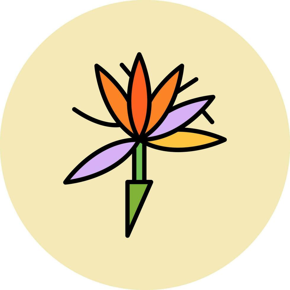 Bird Of Paradise Vector Icon