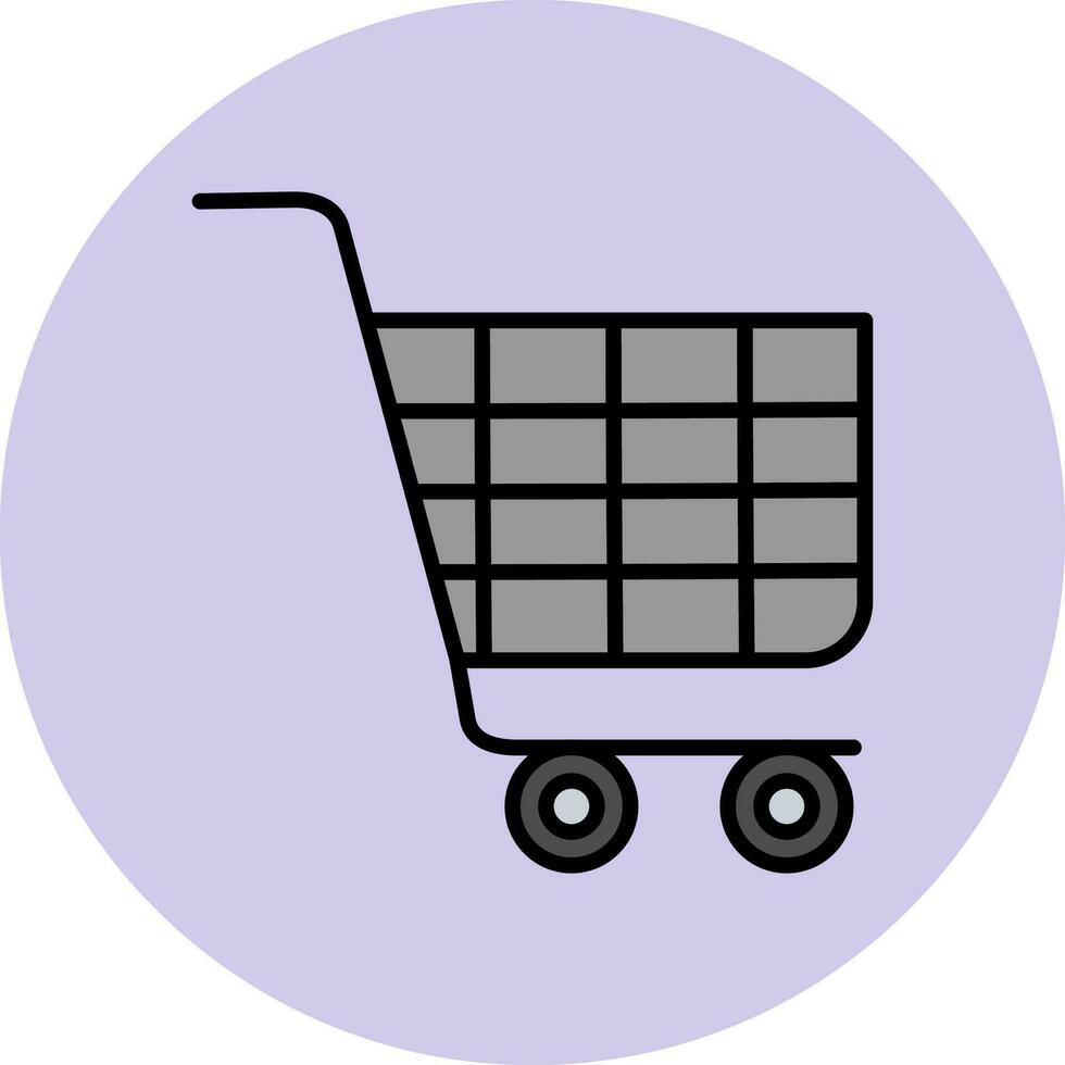 icono de vector de carrito de compras