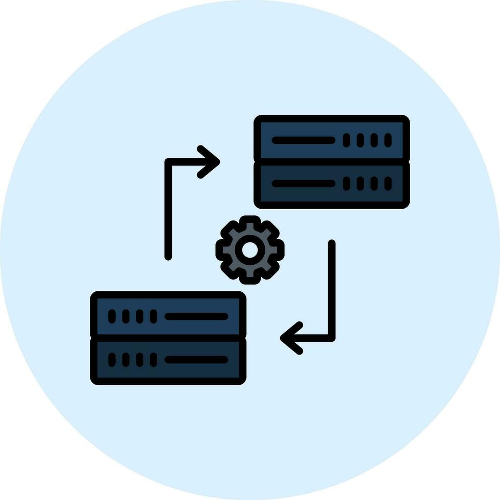 Data Synchronization Vector Icon