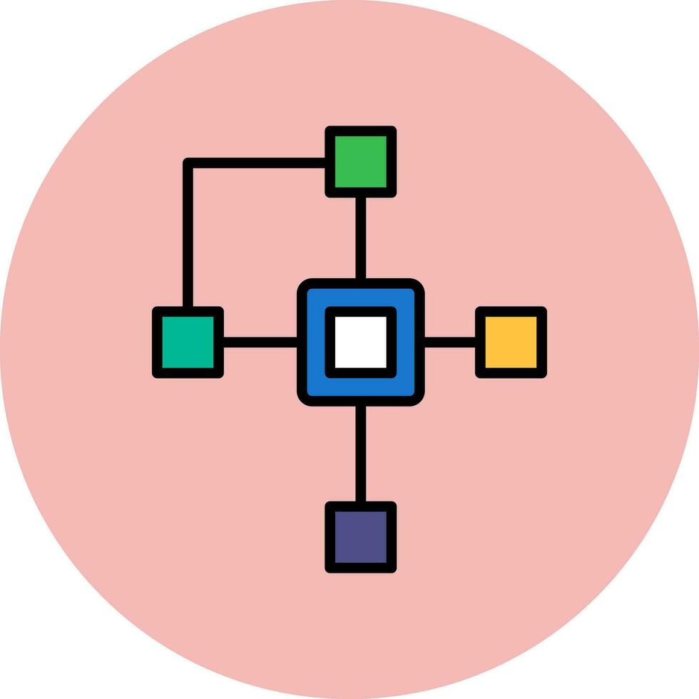 Clustering Vector Icon