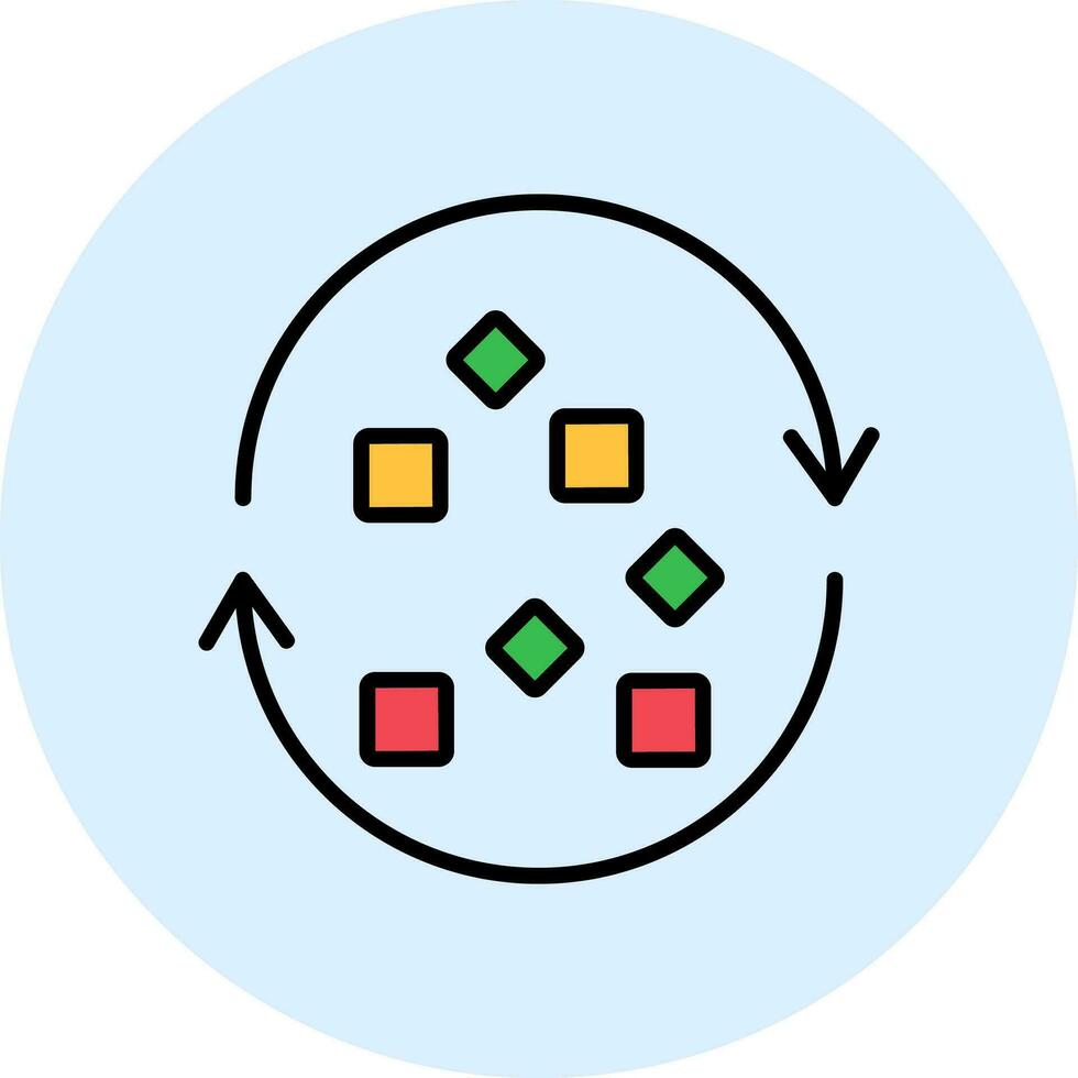 Unstructured Data Vector Icon