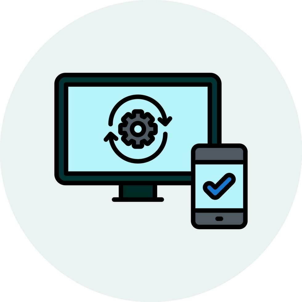 Synchronization Vector Icon