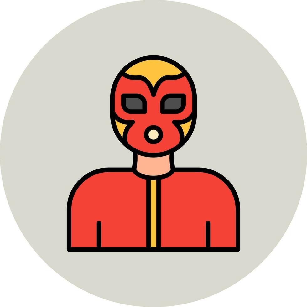 luchador vector icono