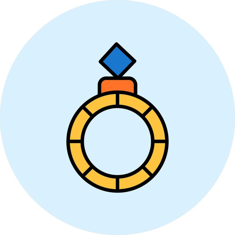 icono de vector de anillo