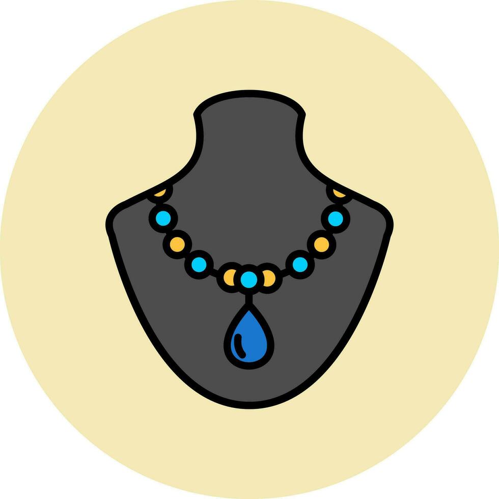 icono de vector de collar