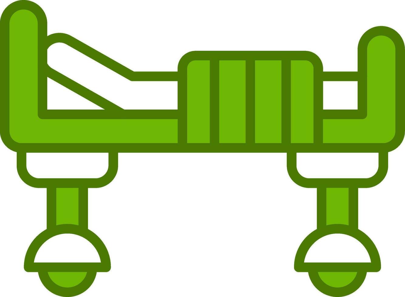 Hospital Bed Vector Icon