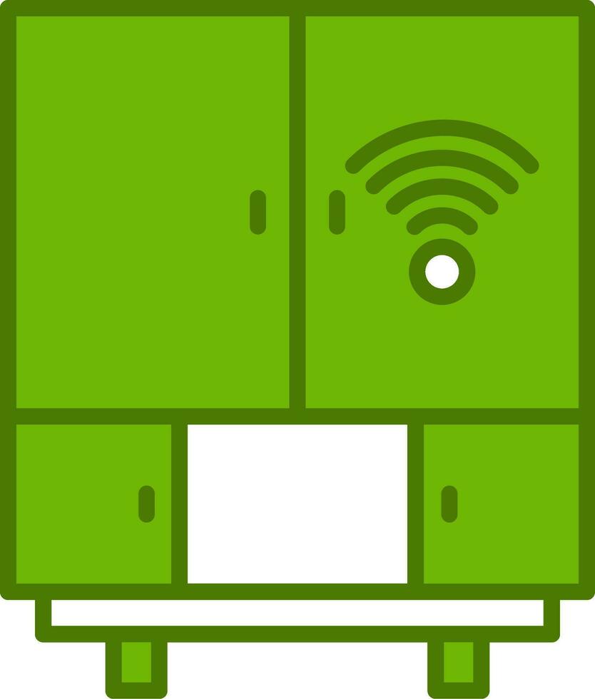Smart Fridge Vector Icon