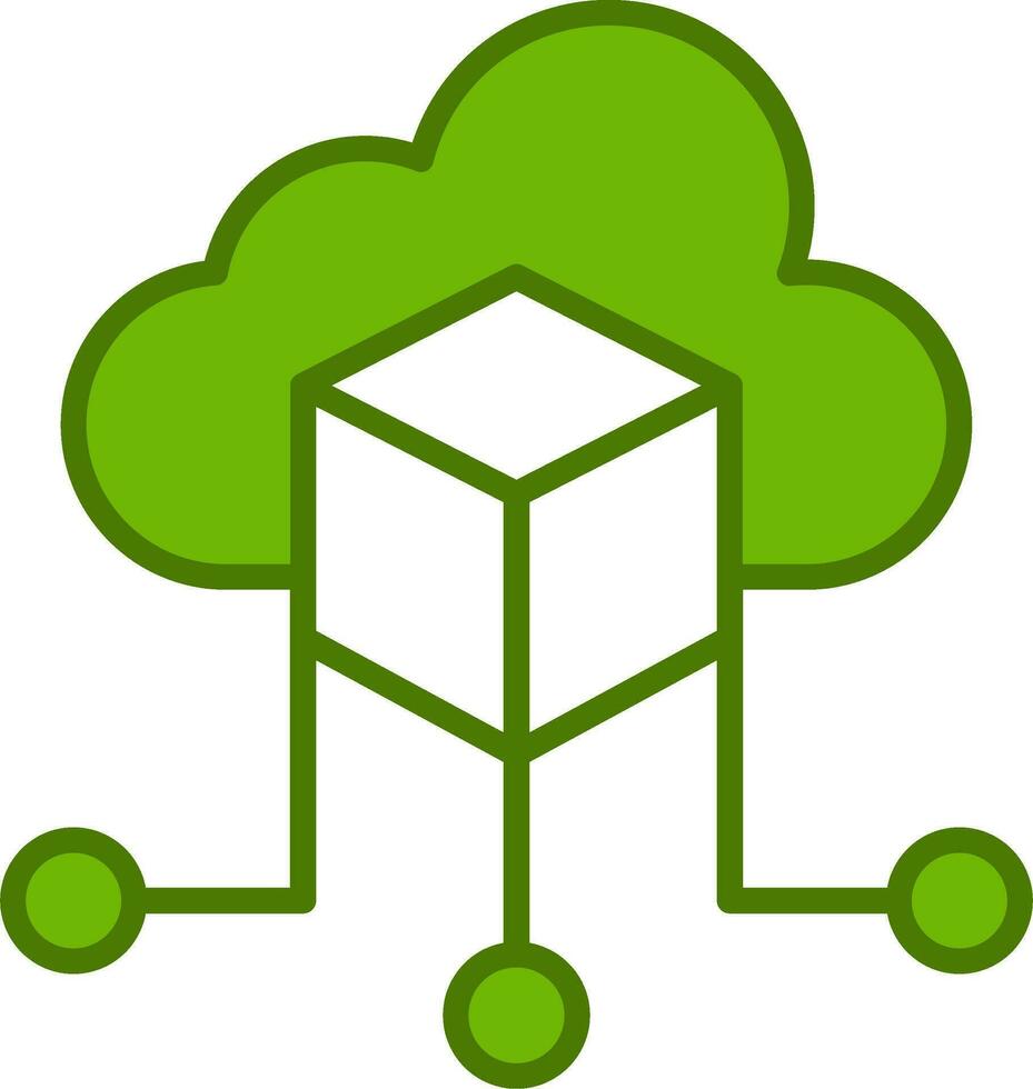 icono de vector de nube