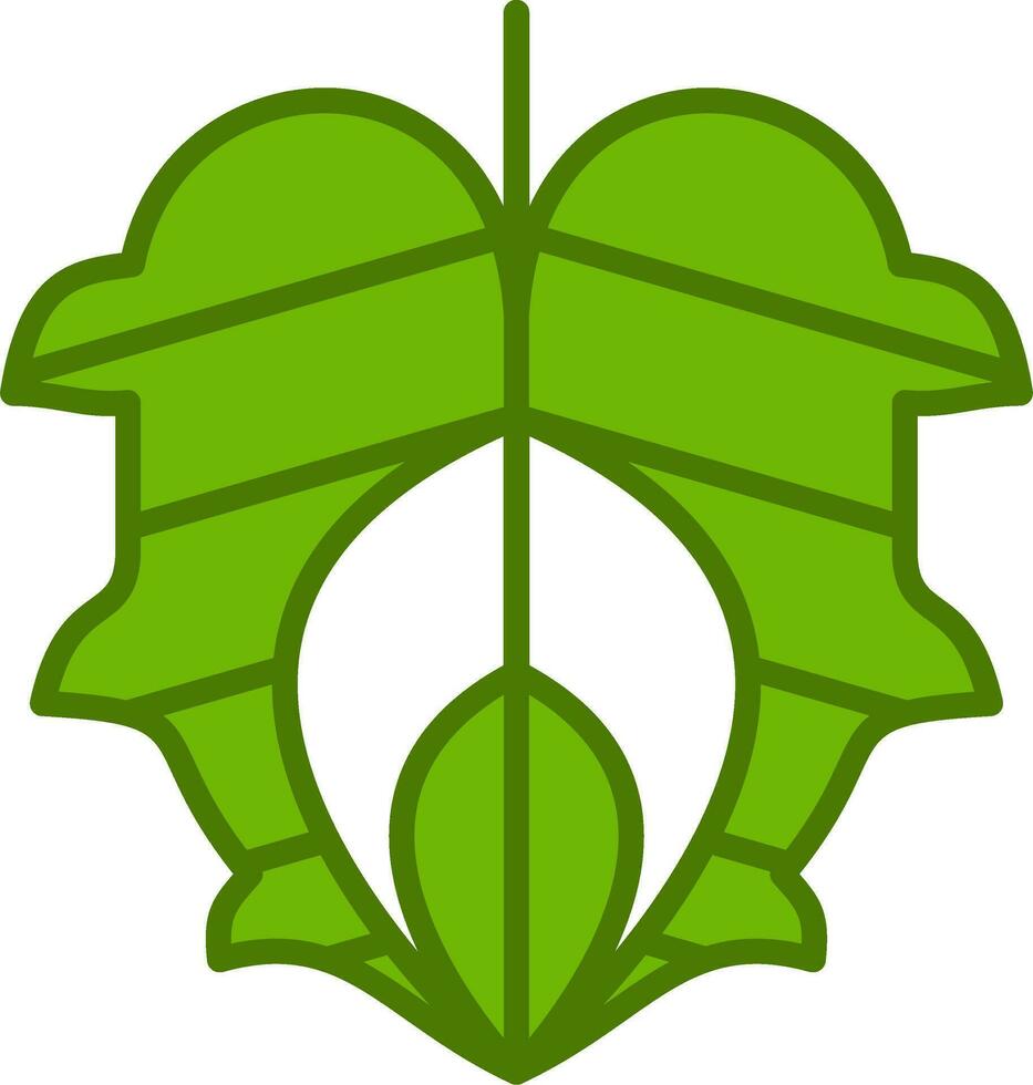 Monstera Leaf Vector Icon