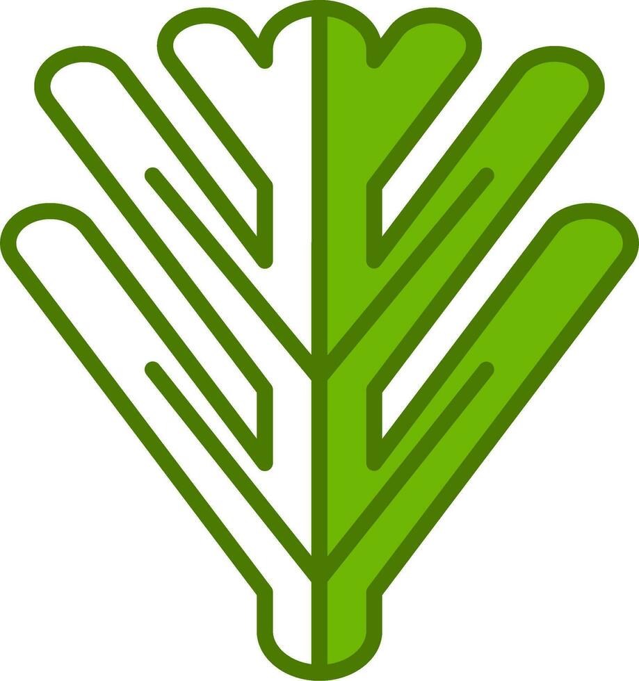 Philodendron Xanadu Vector Icon