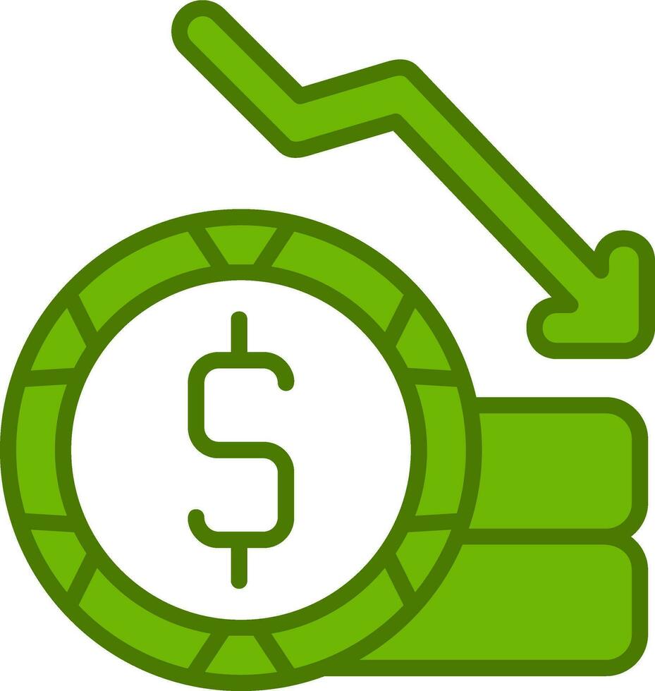 Money Loss Vector Icon