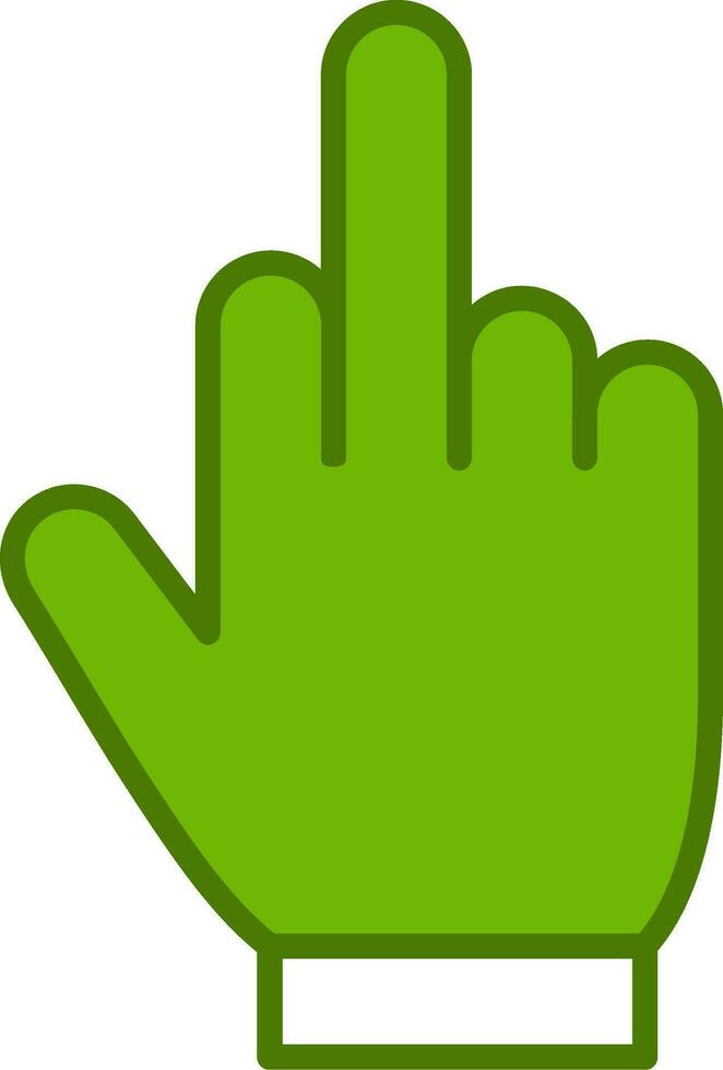 Middle Finger Vector Icon