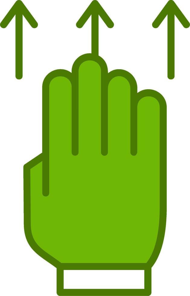 Swipe Up Vector Icon