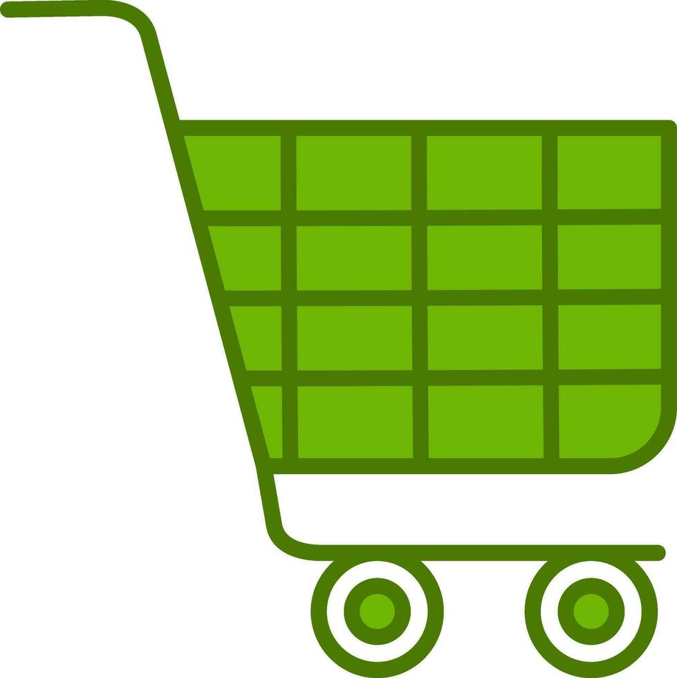 icono de vector de carrito de compras