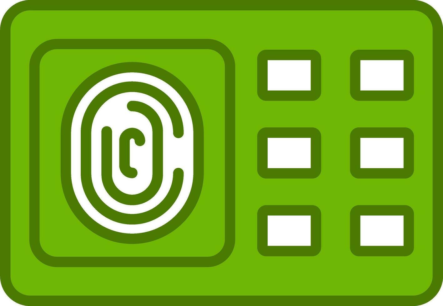 Fingerprint Scanner Vector Icon