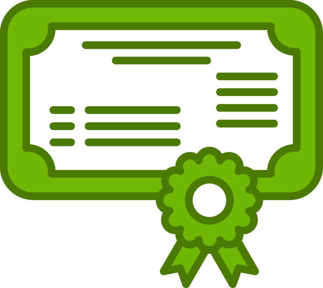 icono de vector de certificado